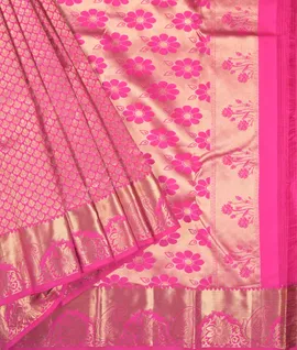 Rani Pink Pure Kanjivaram Silk Sarees1