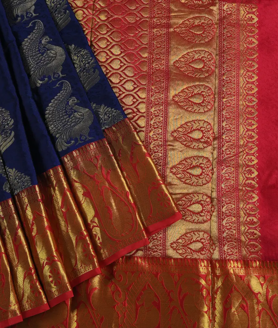 Blue Kanchipuram Silk Saree