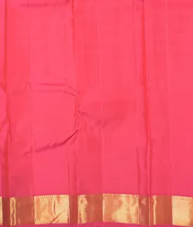 Bottel Green With Pallu And Blouse Pink Pure Kanjivaram Silk Saree4