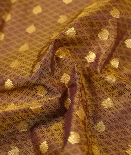 Olive Green With Maroon Border  Pure Kanjivaram Silk Saree3