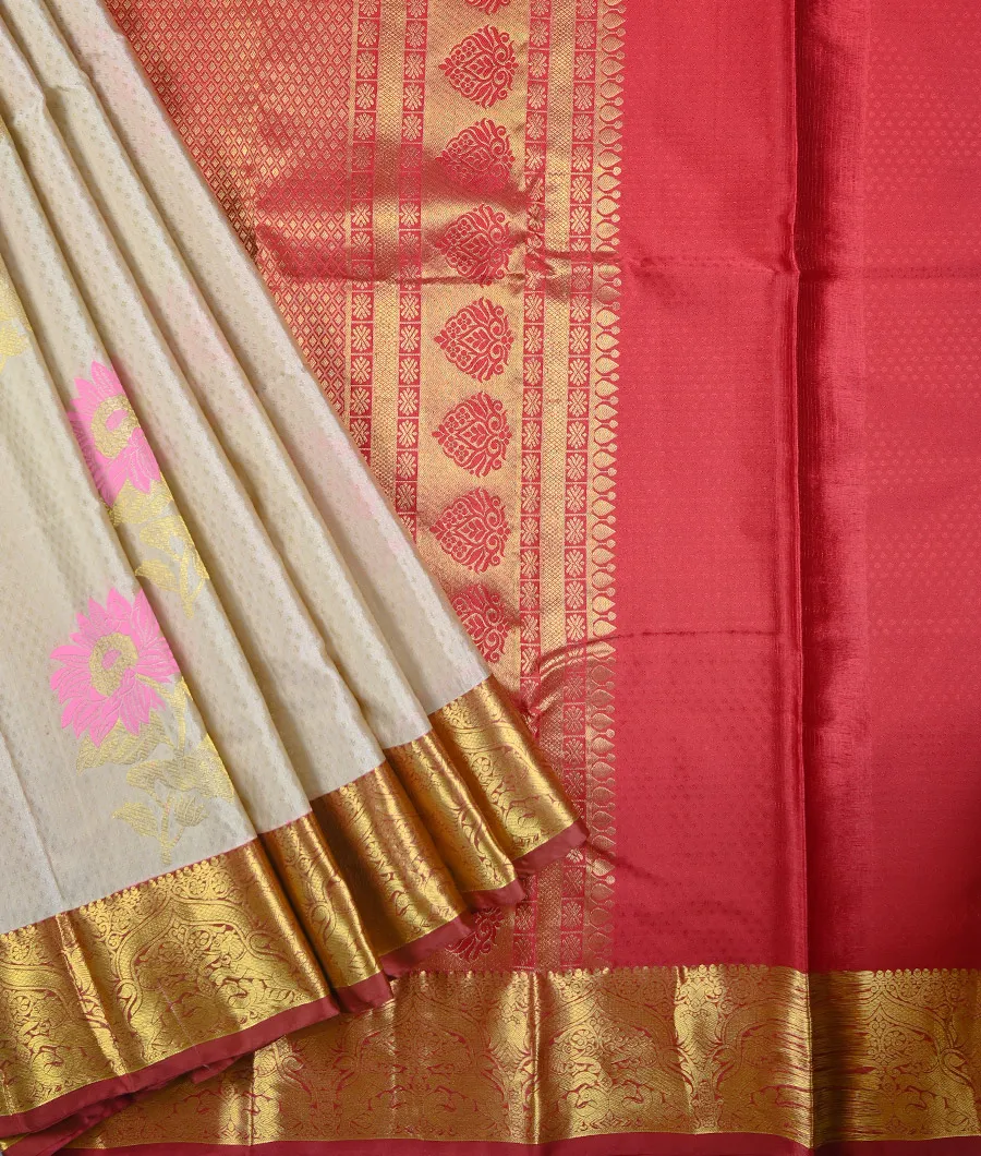 Pure Mercerised Soft Semi-silk in Exclusive Border Design Minawork Sar –  Griiham