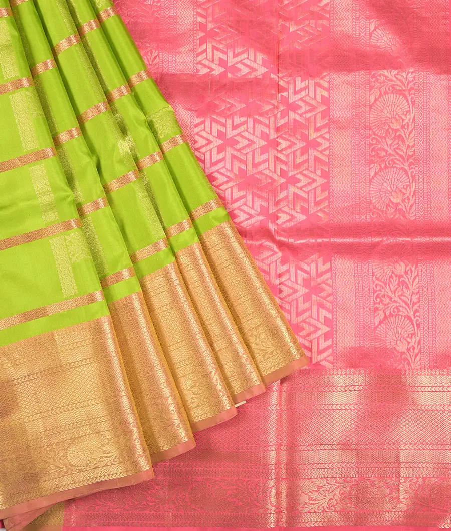 Buy Parrot Green Designer Party Wear Silk Sari | Designer Sarees