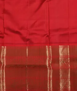 Florasan Green  With Red Pure Kuppadam Silk Saree4