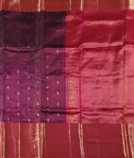 Magenta With Pink  Pure Kuppadam Silk Saree2
