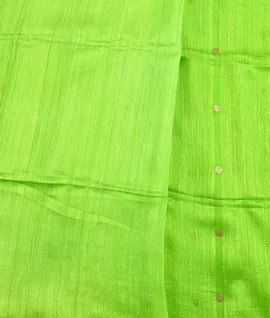 Neon Green Pure Matka Silk Saree4