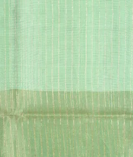 Mint Green Pure Organza Woven Saree4