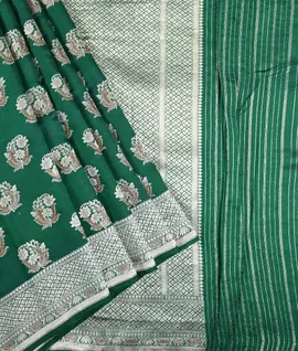 Green  Banaras Silk Woven Saree1
