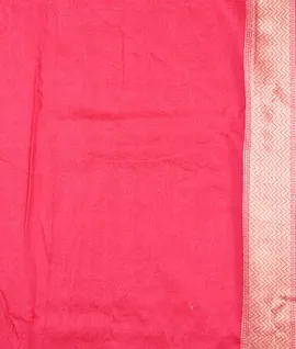 Burgundy With Pink Pure Organza Woven Saree4