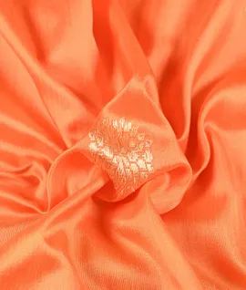 Orange With Red Pure Banarasi Kathan Silk Woven Saree3