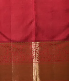 Pastel Green  With Red Pure Kanjivaram Silk Saree4
