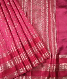 pink-with-green-chiniya-silk-woven-saree-215819-a