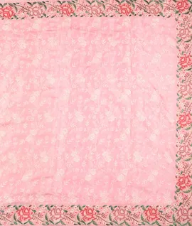 Pastel Pink Resham Embroidery Tussar Designer Saree2