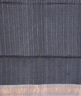 Handloom Silk Saree Dark Grey4