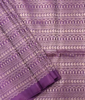 Violet Pure Handloom Soft Silk Saree1