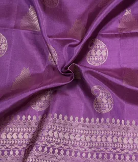 Violet Pure Handloom Soft Silk Saree3