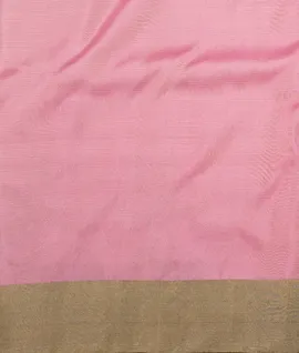 Pure Silk Saree With Cut Work Borders Pink4