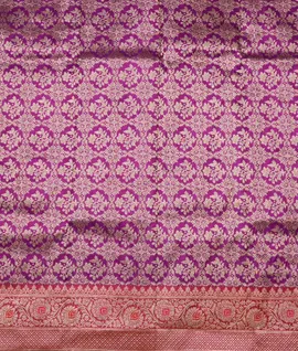 Banaras Silk Saree  Violet3