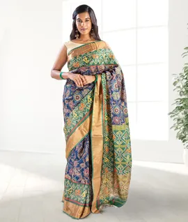 Elevate Your Grace With Pure Handloom Embroidered Tussar Silk Saree1
