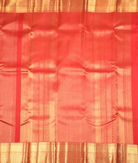 Manam Pure Kanjivaram Silk Saree -red Self Border2