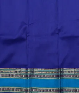 Manam Pure Kanjivaram Handloom Silk Saree Sky Blue With Dark Blue4