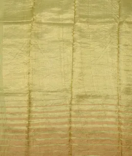 Manam Pure Tussar Silk Gold Linen Saree - Mehendi Green4