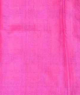 Manam Pure Tussar Silk Saree - Pink With Forest Green Pallu4