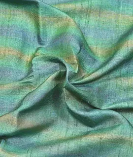 Manam Pure Embroidery Tussar Silk Saree Green3