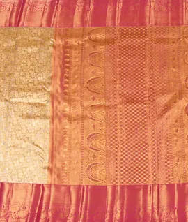 pure-handloom-kanjivaram-silk-saree--gold-with-rani-pink-border-286284-b