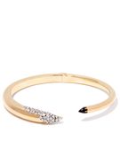 Yellow Gold and Onyx Bangle1