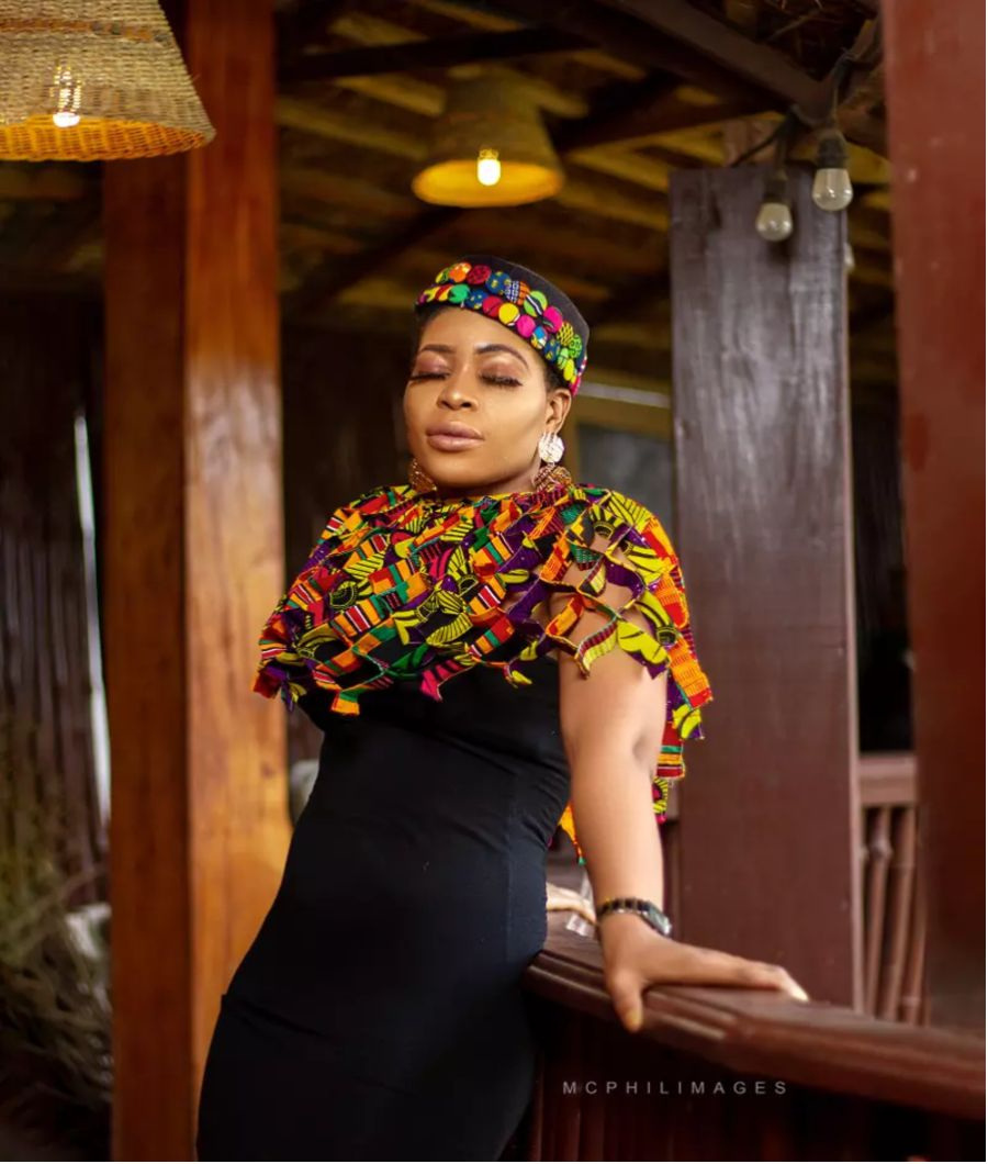 Naana Africanprint Cape Necklace1