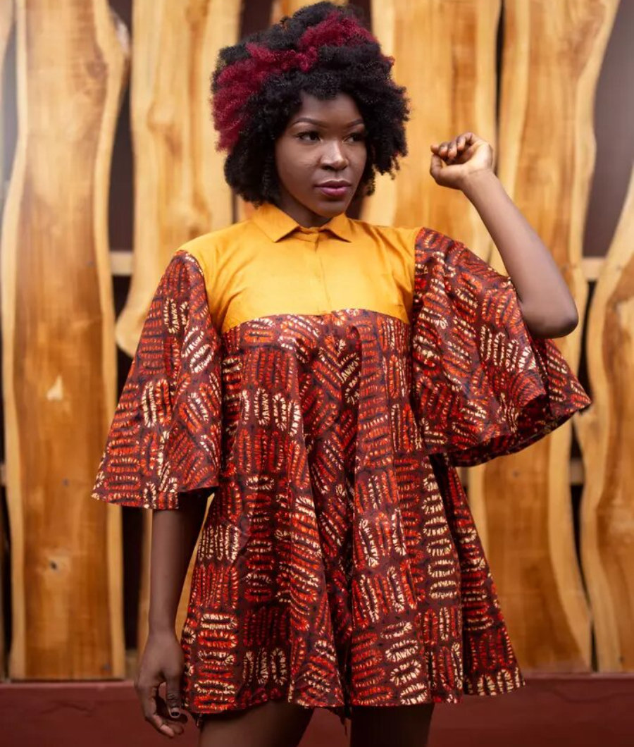 Lady Nora Ankara African Print Flare Dress1