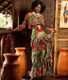 Amita African Silk 2piece Set1