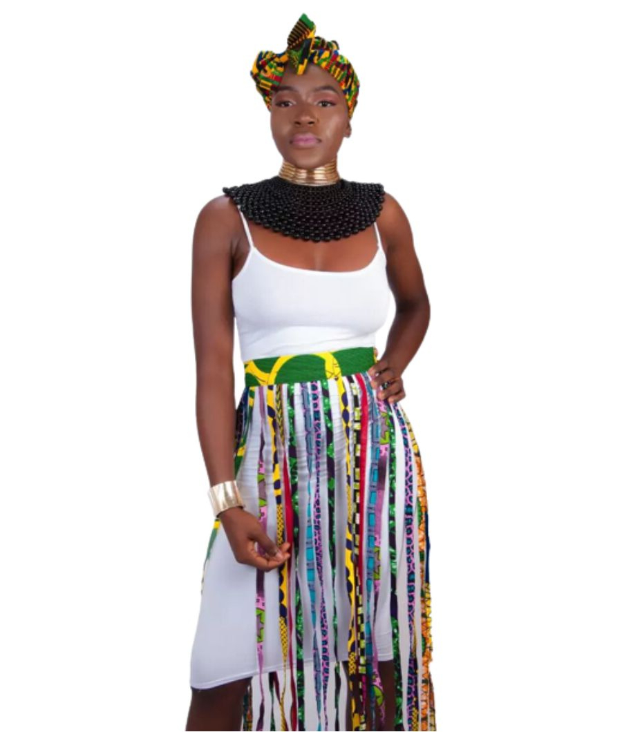 Habiba African print waist Belt2