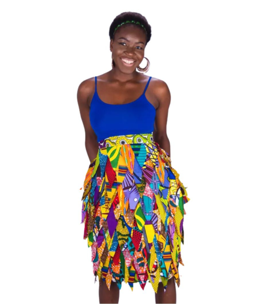Ohenewaa Triangle Africanprint Skirt1