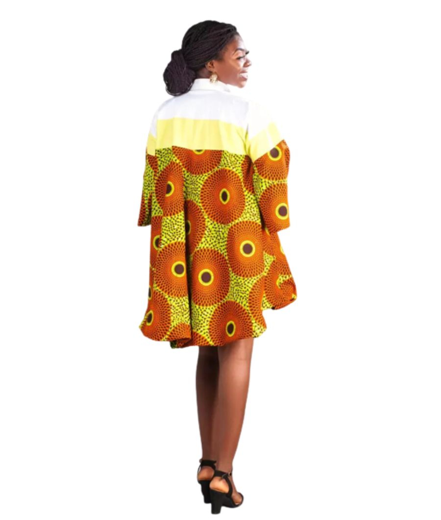 Lady May Africanprint Shirt Dress2