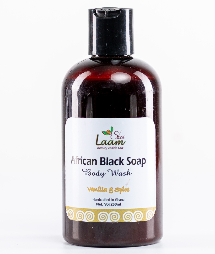 African Black Soap Body Wash – Vanilla and Spice 250ml1