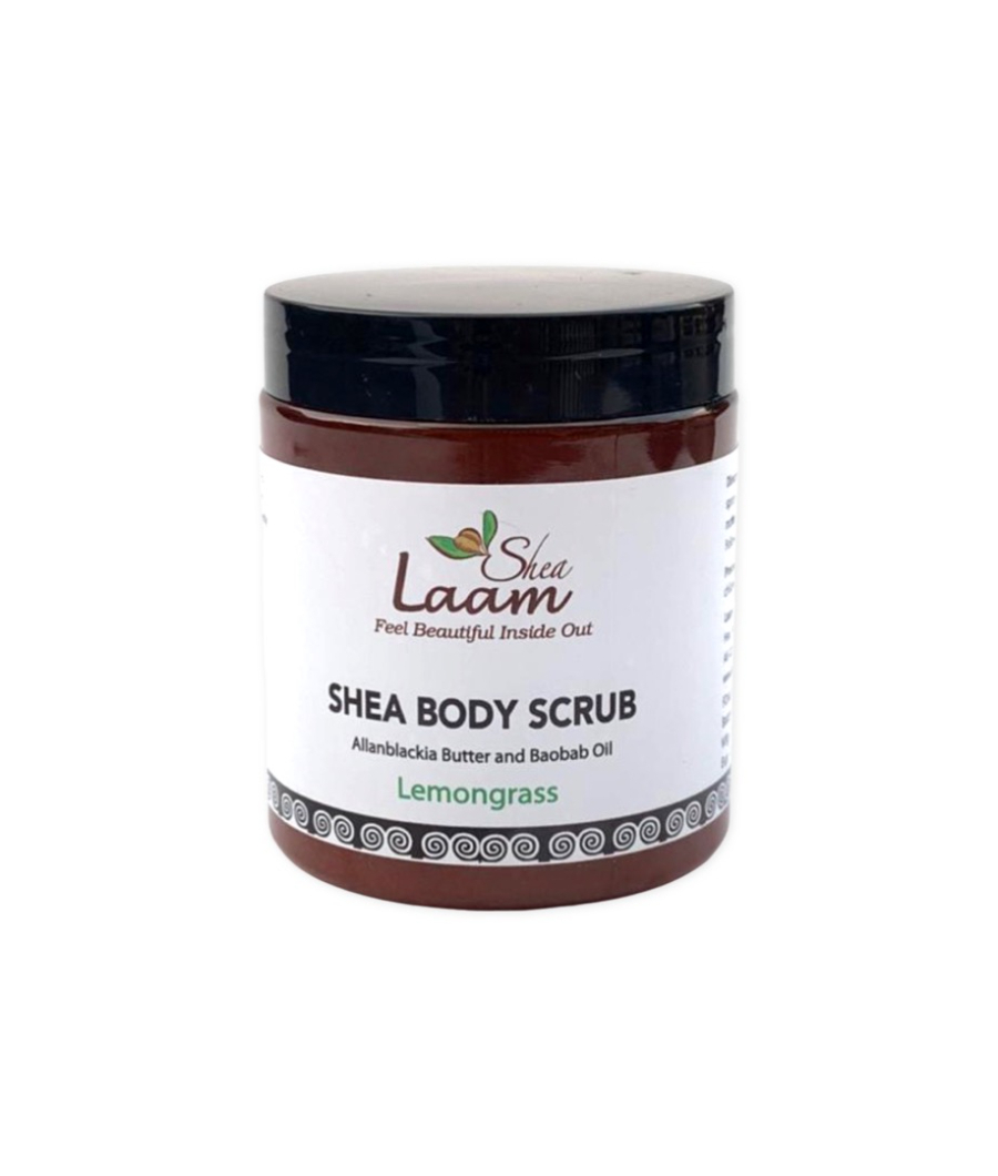 African Shea Body Scrub – Lemongrass 300g1