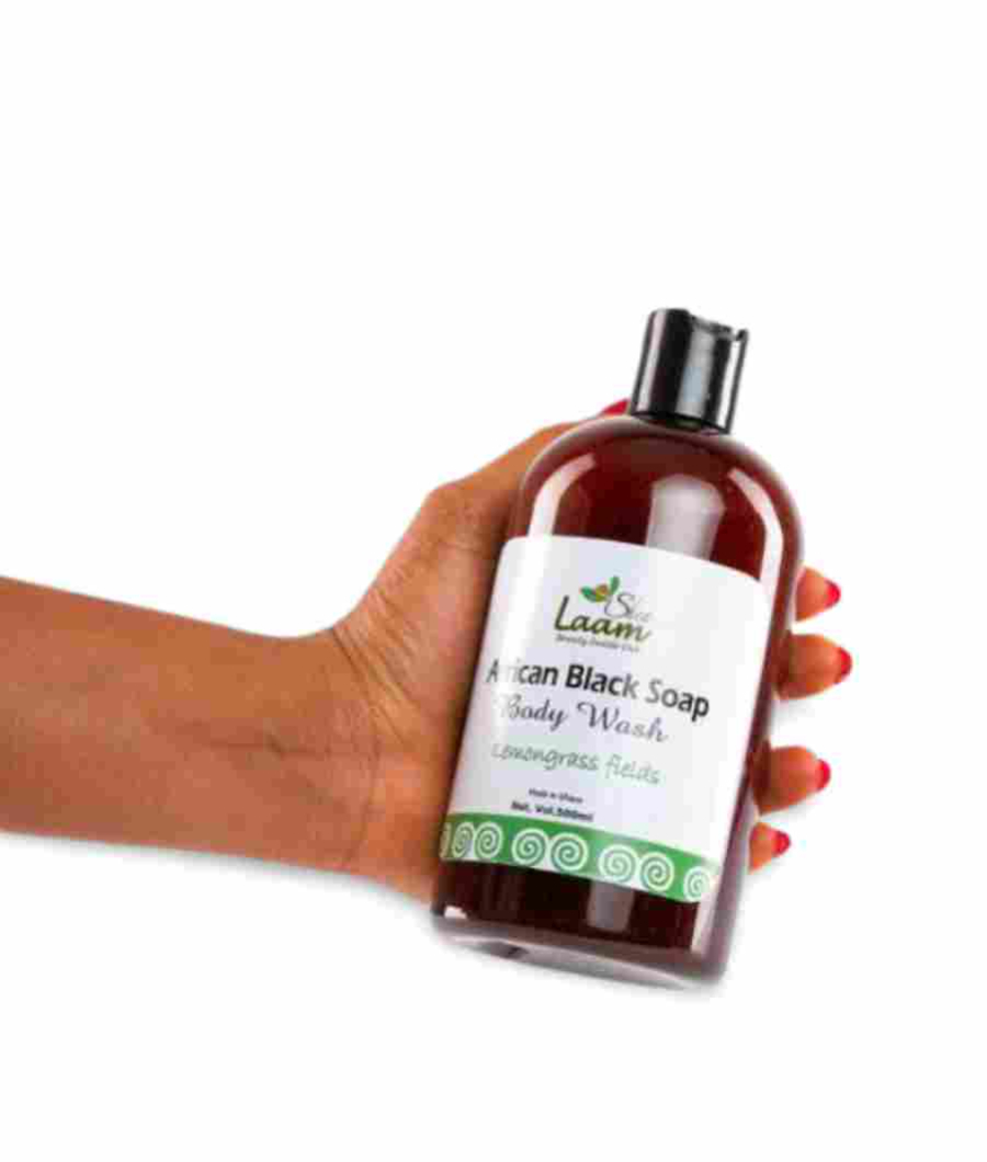 African Black Soap Body Wash – Lemongrass fields2