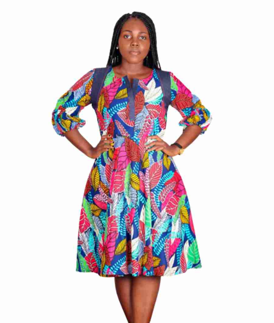 Bell Sleeve Short Dress1