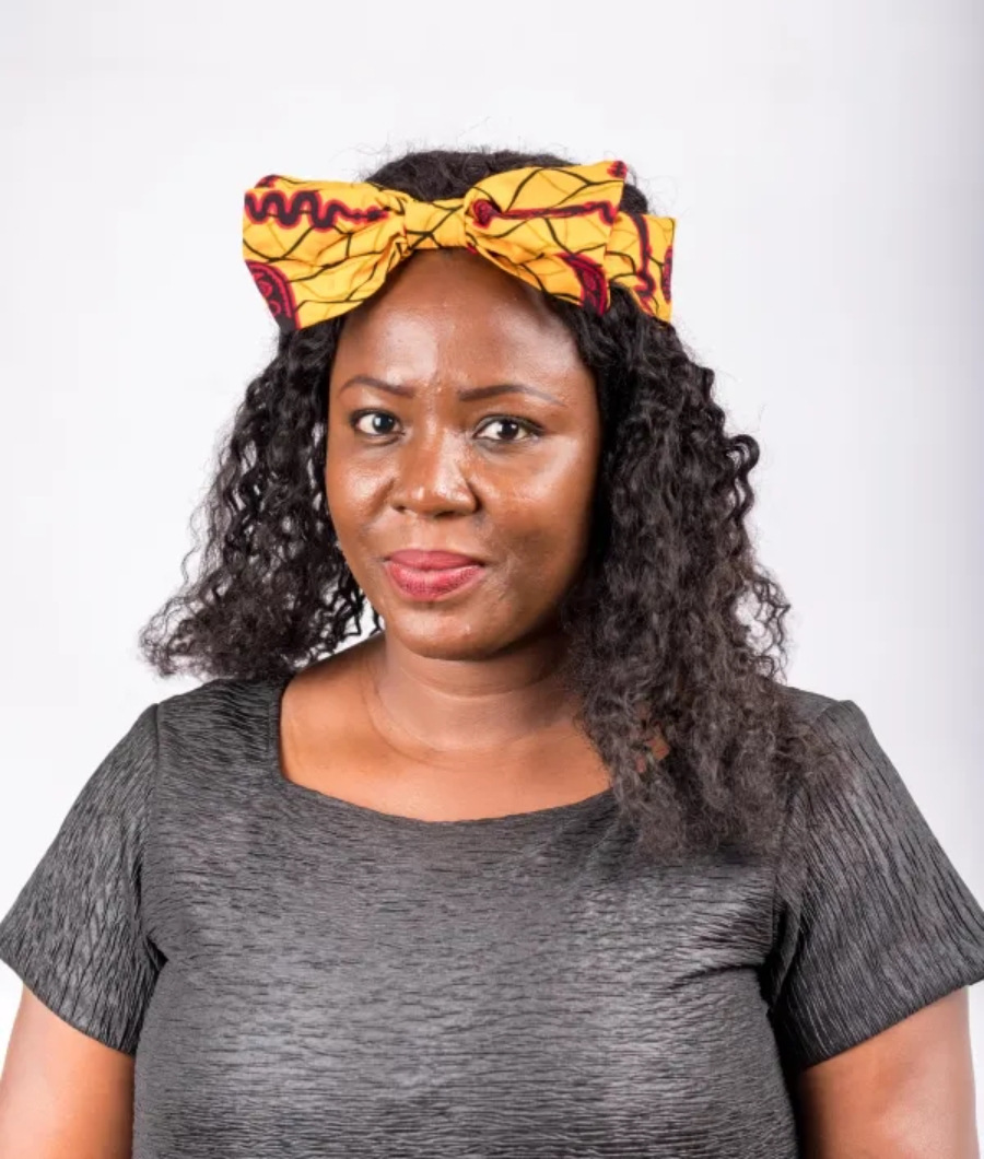 Yellow and Black Ankara Bow Headband1