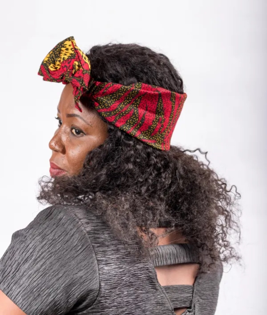 Mma Ankara Front Bow Headband2