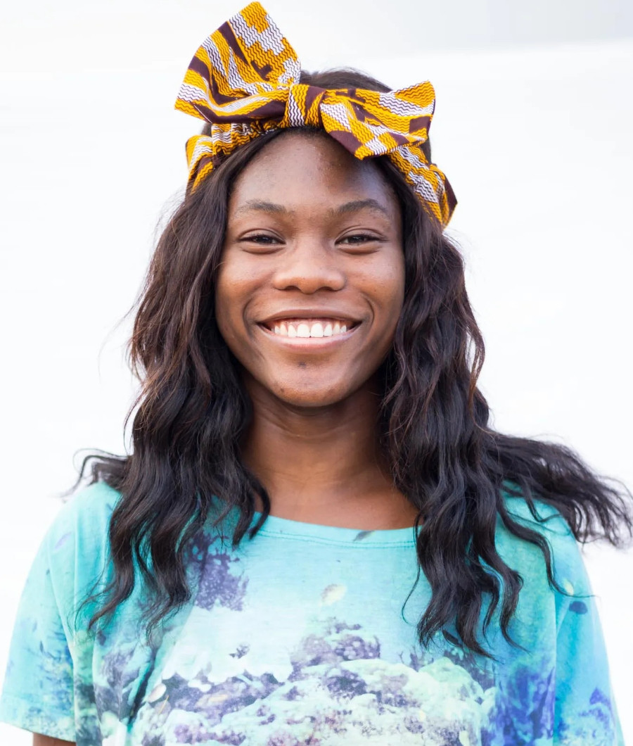 Lantaa Kente Front Bow Headband1