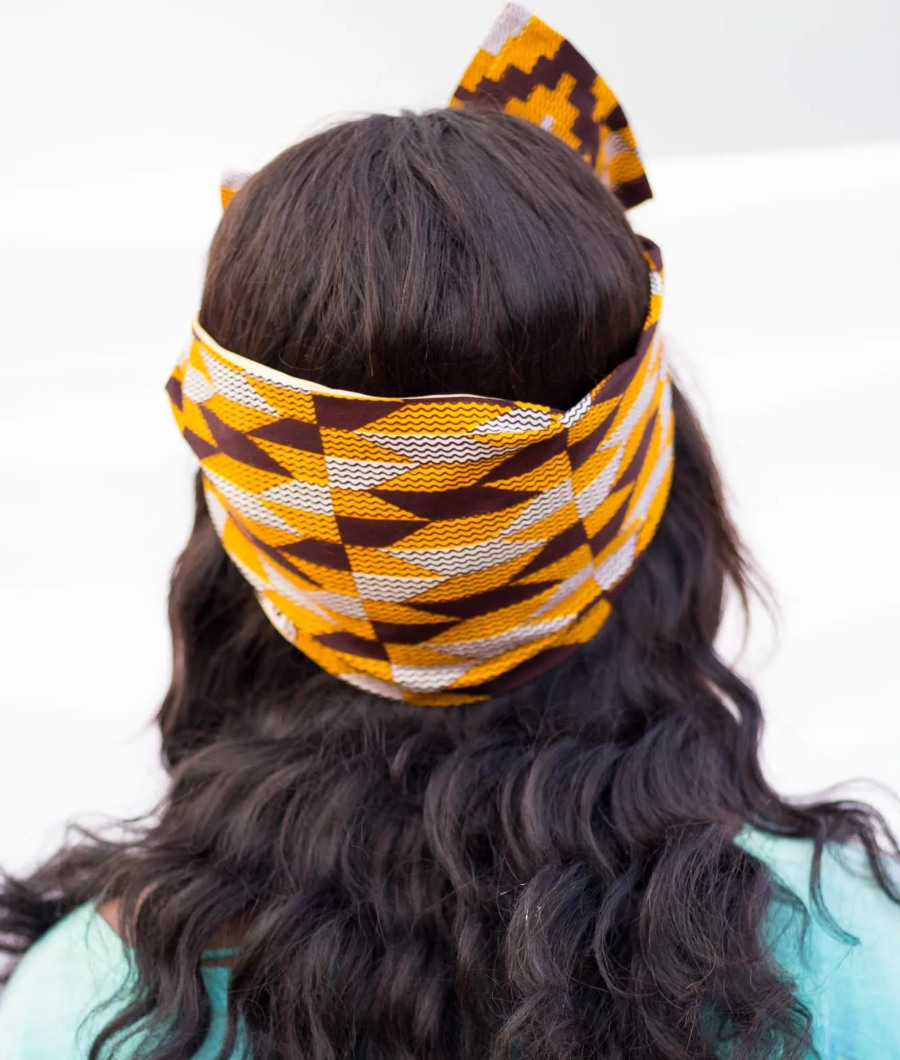Lantaa Kente Front Bow Headband3