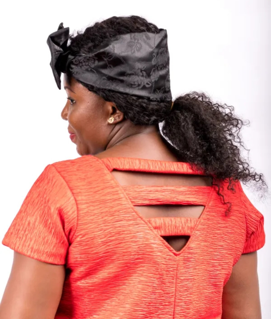 Black Jacquard Bow Headband2