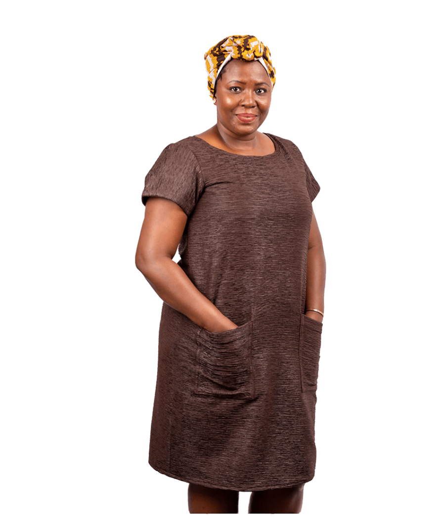 Coffee Nombu Shift Dress1