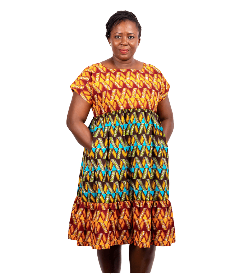 Garasie 3-Tierred Kimono Dress1