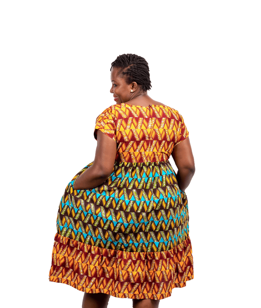 Garasie 3-Tierred Kimono Dress2