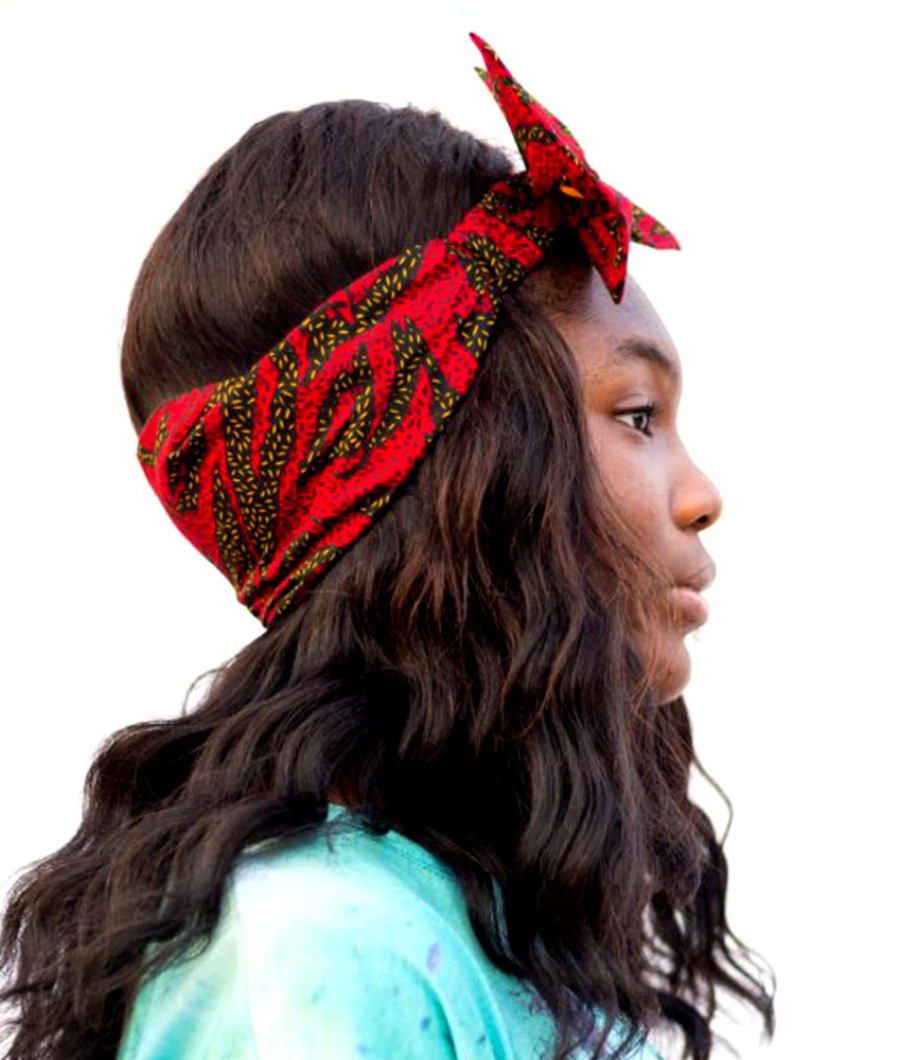 Mma Ankara Front Bow Headband2