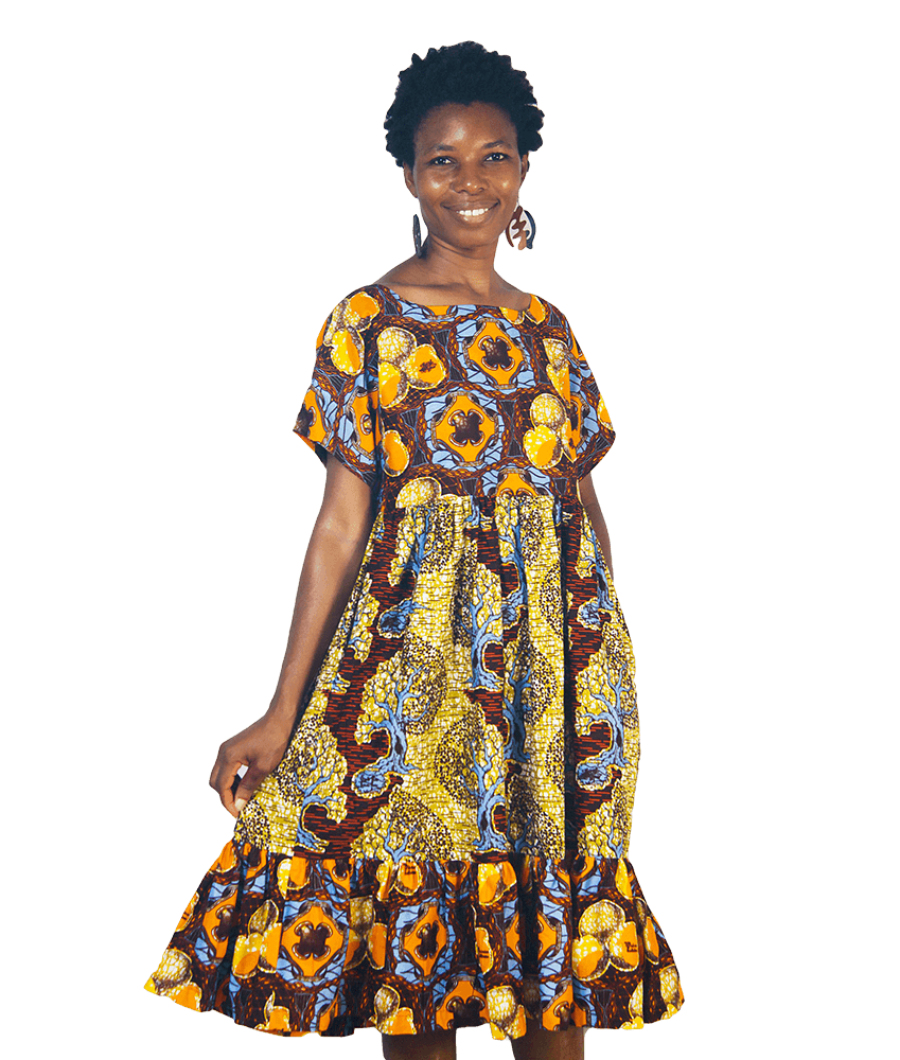 O’Garasie 3-Tiered Kimono Dress1