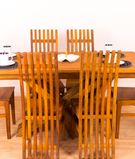6-Piece Dinette Table Set with honey finish1